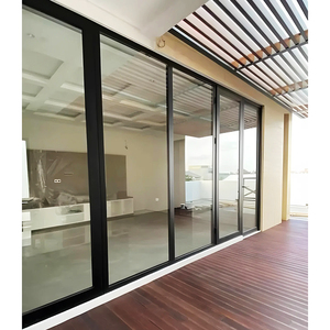 Puertas y Ventanas de <span class=keywords><strong>Terraza</strong></span> para Casa de Estilo Australiano con Puerta Corredera de Rejilla de Doble Vidrio de Aleación de Aluminio Moderna - Product Image 3
