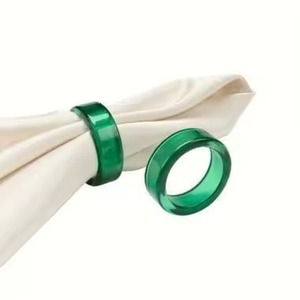 Modern Handcrafted Resin <b>Napkin</b> <b>Rings</b> Wedding Stocked Dinner Table Decor - Product Image 3