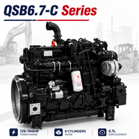 Moteur diesel de construction Cummins série QSB6.7-C 129-194 kW 170-260 CV Turbo 6 cylindres pour excavatrice, chargeuse et machines de chantier