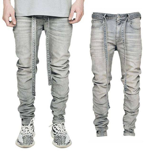 กางเกงยีนส์ขายาวสำหรับผู้ชายดีไซน์ใหม่ขนาดใหญ่ปรับแต่งได้ - Product Image 6