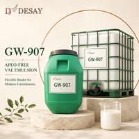 Liant latex VAE à base d'eau GW-907 pour panneaux décoratifs, cuir PVC et revêtements muraux intérieurs