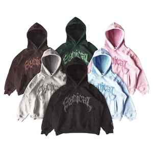Premium Quality Wholesale 100% Cotton Breathable Trendy Comfortable Puff Printing Heavyweight Unisex Hoodies - Product Image 6