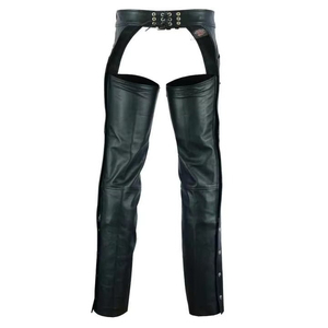 Chaps de cuero a prueba de viento de nuevo diseño 2025 para hombres de talla grande Color sólido fabricado en fábrica por un fabricante profesional - Product Image 3