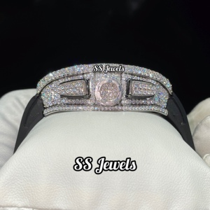 Reloj Mecánico de Lujo Unisex con Diamantes Moissanite VVS, Estilo Deportivo y de Negocios, Movimiento Automático de Acero Inoxidable para Hombre - Product Image 5