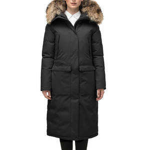 Chaqueta Parka de burbujas larga para mujer con relleno de algodón impermeable personalizada en otoño invierno abrigo de piel sintética con paneles de lujo de gran tamaño - Product Image 1