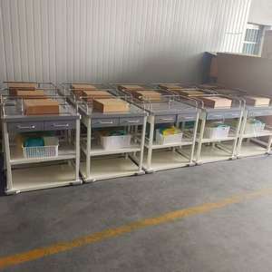 Chariot médical d'urgence à 5 tiroirs: rangement verrouillable + étagère d'extension pour une réponse rapide - Product Image 4