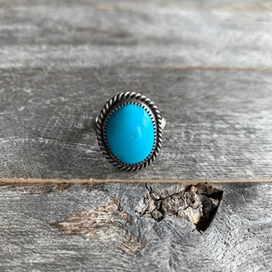 Bague tournante classique en argent sterling 925 avec pierre précieuse turquoise Sleeping Beauty sertie clos pour fiançailles, mariage et anniversaire - Product Image 4
