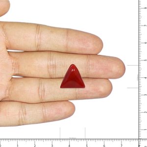 พลอยปะการังแดงธรรมชาติคุณภาพสูง (9.64 กะรัต)-ใบรับรอง GIA รูปทรงสี่เหลี่ยม หลายสี ความสูง 8 มม. - Product Image 3