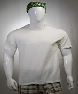 Luxury O-Neck Short Sleeve T-<b>Shirt</b> <b>Men</b> Exclusive 100% Organic Cotton High Quality Knitted Customized Green Color OEM <b>Silk</b> Front - Product Image 4