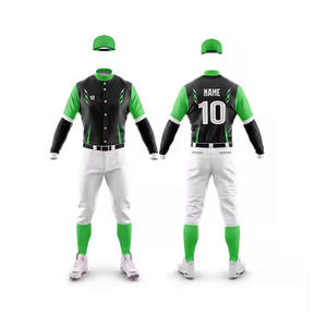 Venta al por mayor de alta calidad personalizado uniforme de béisbol 2025 transpirable entrenamiento Jersey conjunto nuevo diseño OEM Pakistán ropa deportiva 2025 - Product Image 1