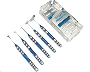 ชุดเครื่องมือผ่าตัดฝังรากฟันเทียมแบบแมนนวล Castroviejo Osteotome ค้อนตัด  กรรไกรตัด  ทำจากเหล็กกล้าไร้สนิม ยี่ห้อ Serglab สำหรับโรงพยาบาล - Product Image 2