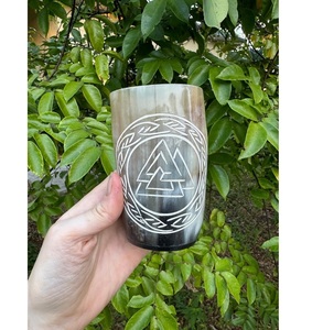 <b>Custom</b> Logo OEM Buffalo Horn <b>Shot</b> <b>Glass</b> - Natural Material for Liquor & Whiskey Bulk Order - Product Image 4