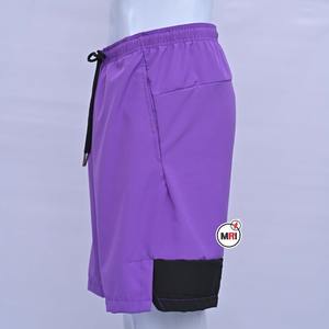 กางเกงขาสั้นผู้ชายสำหรับฤดูร้อนกางเกงยิมแห้งเร็วแบบแอคทีฟกางเกงฝึกซ้อมกางเกงขาสั้นผู้ชายสีทึบมีกระเป๋า - Product Image 5