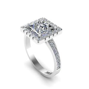 Best Design Prince Diamond 925 Silver <b>French</b> Halo Engagement Ring For Women Luxury Fashion Fine Ring At Wholesale Price - Product Image 3