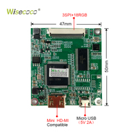 Module d'écran LCD circulaire OEM 480*480, écran tactile capacitif rond de 2,8 pouces, écran d'affichage I2C pour Raspberry PI