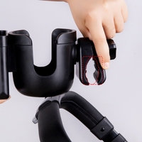 2 en 1 Rotation de 360 degrés Porte-téléphone universel pour poussette