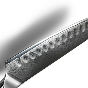 Venta al por mayor personalizado de alta calidad OEM ODM servicio profesional lujoso mango cuchillo de cocina de acero de Damasco para restaurantes - Product Image 2