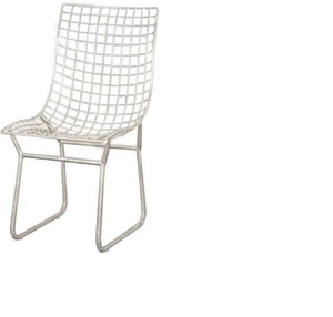 Silla de parrilla de metal de diseño europeo industrial vintage estilo francés moderno para uso en el hogar, oficina, jardín, comedor interior/exterior - Product Image 5