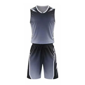 Ensemble d'uniformes de basket-ball personnalisés pour hommes, vêtements de basket-ball confortables de grande taille pour adultes, dernière vente en gros de basket-ball personnalisé - Product Image 1