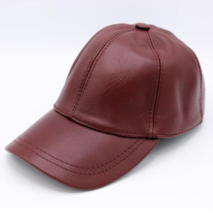 Gorras de béisbol de cuero marrón con logotipo bordado en 3D Diseños únicos Ajuste cómodo Estilo moderno y sombreros de alta calidad - Product Image 3