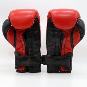 Gants de boxe pour l'entraînement Muay-Thai sacs de boxe sparring personnalisé rouge-noir fabricant sport sacs de boxe gants en cuir Pu - Product Image 5