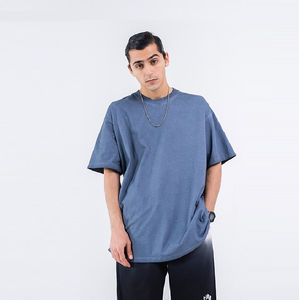 Meilleure qualité Nouveau design Coton de qualité supérieure Coupe ample Petite épaule tombante Marque Blanc Surdimensionné Hommes T-Shirt - Product Image 4