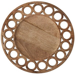 Hot Selling Eco-Friendly Washable Modern Luxury Design Wooden Charger Plate <b>Tabletop</b> Decor for Home Hotel Restaurants Party Cafe - Product Image 3