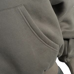 Sweat à capuche unisexe premium épais et lourd 500 GSM en molleton de coton, design personnalisé brodé, coupe oversize unie, vêtements pour hommes/femmes - Product Image 5