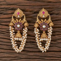 Vente en gros de boucles d'oreilles en laiton, métal, design floral, goutte d'eau, bijoux pour femmes, accessoires de fête pour filles, accessoires de Noël
