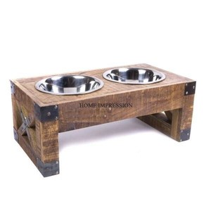 Taille personnalisée chat chiot bol de nourriture de luxe de haute qualité écologique en métal en acier inoxydable bols approvisionnement - Product Image 1