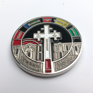 เหรียญชาเลนจ์ลายนกพิราบคริสเตียนเคลือบโลหะโลโก้ได้ตามต้องการ - Product Image 4
