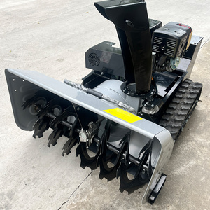 Remote Control Track <b>Snow</b> <b>Sweeper</b> Gasoline Engine <b>Snow</b> Blower Road <b>Snow</b> Plow Municipal Cleaning Machine Yellow - Product Image 2