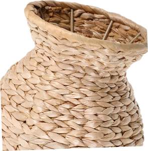 Vase décoratif de sol en jonc de mer côtier écologique fait à la main pièce maîtresse d'herbe tressée naturelle Boho Chic décor à la maison fausse fleur - Product Image 4