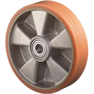 Rueda de Repuesto de 160 mm de Diámetro, Capacidad de Carga de 600 kg, Eje de 20 mm, Longitud del Buje de 60 mm, Rodillos BS de Poliuretano Fundido para Muebles - Product Image 3