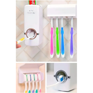 Exprimidor de Pasta Dental de Plástico y Soporte para 5 Cepillos de Dientes, Juego de Accesorios de Baño de Turquía - Product Image 1