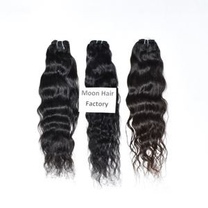 Souper brut de l'Inde fabricant naturel ondulé Remy indien fournisseur de cheveux humains faisceaux forte Double trame avec emballage personnalisé - Product Image 4