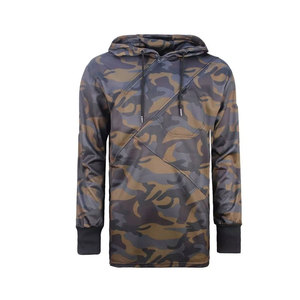 Sweat à capuche zippé personnalisé en polyester 100 % premium, imprimés brodés uniques, écologique et respirant pour la chasse hivernale et le streetwear - Product Image 4