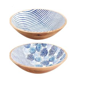 Bol en bois pour servir des desserts, des fêtes et des vacances, taille personnalisée, finition émaillée, bol à salade à prix abordable - Product Image 4