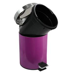 Cestino per Rifiuti in Metallo Lilla da 3L - Product Image 5