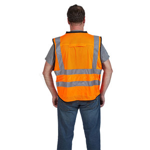 Service OEM de sécurité réfléchissant gilet de sécurité réfléchissant de haute qualité vente en gros gilet de sécurité haute visibilité extérieur - Product Image 4