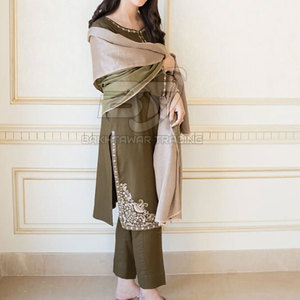 ชุดผ้าชัลวาร์ คามีซ ผ้าฝ้าย/โพลีเอสเตอร์เนื้อนุ่ม พร้อมผ้าคลุมไหล่ ชุดสตรี 3 ชิ้น - Product Image 5