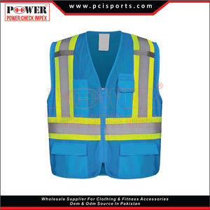 Hot Sales Reflective Safety <b>Vest</b> Mens Unisex Workwear <b>Top</b> Sleeveless Reflective <b>Vest</b> Green High Visibility Safety <b>Vest</b> - Product Image 4