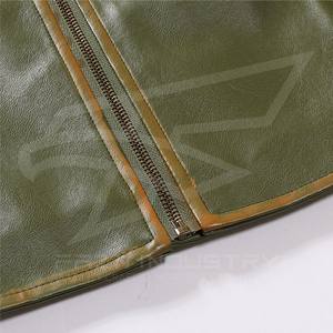 Vestes pour hommes en cuir de vachette véritable délavé de style vintage de qualité Primum - Product Image 5