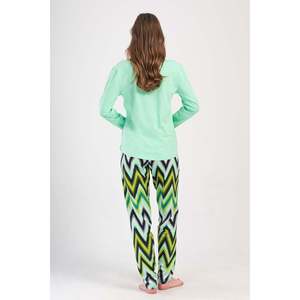 Conjunto de Pijama KADIN P.SUPREM O YAKA UZUN KOL ETEGI OVAL - MINT - MINT - Product Image 4