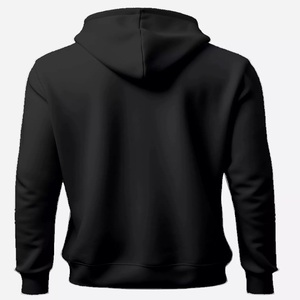 Sudadera con capucha de manga larga informal de alta calidad para hombre, Color sólido liso con diseño de bolsillo, Top de lana lavada - Product Image 2