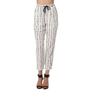Pantalones Cómodos con Cintura Elástica y Estampado Digital Transpirable con Diseño Geo-Tribal en Contraste para el Tiempo Libre - Product Image 2