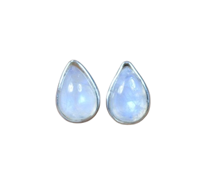 Moonstone Gemstone Jewelry For Women <b>Silver</b> Boho Style <b>Stud</b> Earrings Jewelry 925 Sterling <b>Silver</b> Trending Handmade Earrings Gift - Product Image 1