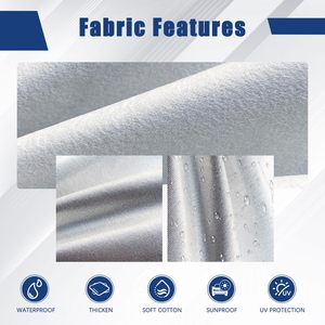 Housse de voiture 6 couches personnalisé<span class=keywords><strong>e</strong></span> imperméable tous temps pour automobiles, couverture complète extérieure contre la pluie et le soleil, protection UV - Product Image 2