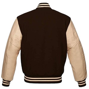 Chaquetas Varsity Personalizadas al por Mayor, Estilo Vintage con Frente de Lona, Transpirables, Gruesas, de Invierno, 100% Lana, Marca Haidiii Sports - Product Image 4