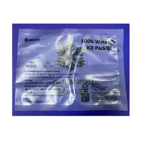 Stokta İpli ile özel baskılı temizle 10 Lb plastik buz torbası GRS buz torbası 110mic * 160*240 plastik torba nakliye toptan